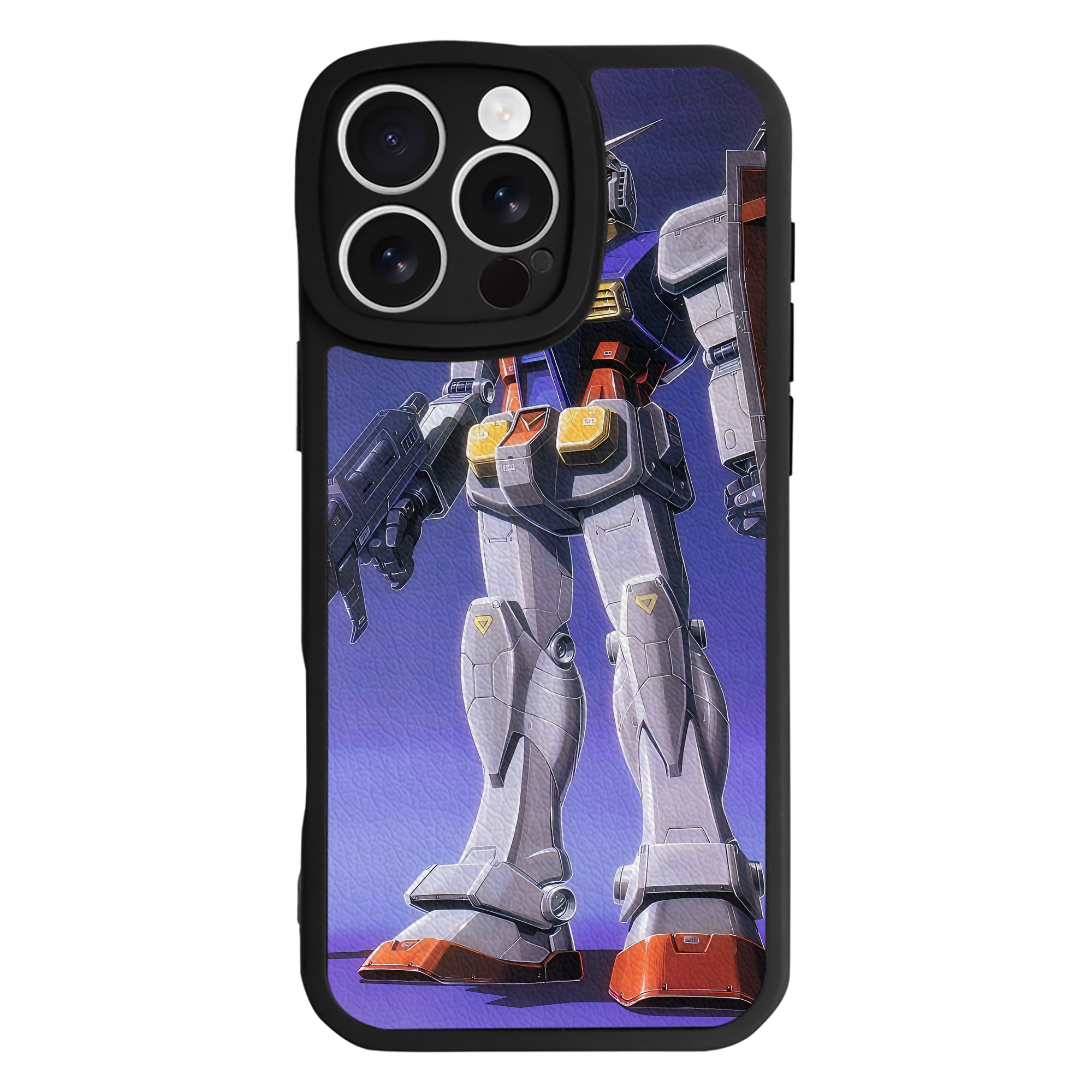 （画像用） 機動戦士ガンダム Mobile Suit Gundam 【iPhone 16シリーズ対応】シリコンスマホケース（レザー調） 材質：シリコン